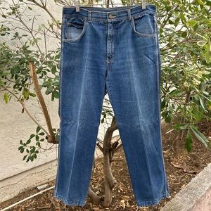 Vintage 90s Graffiti Embroidered Jeans 38 (Fits 34x29)